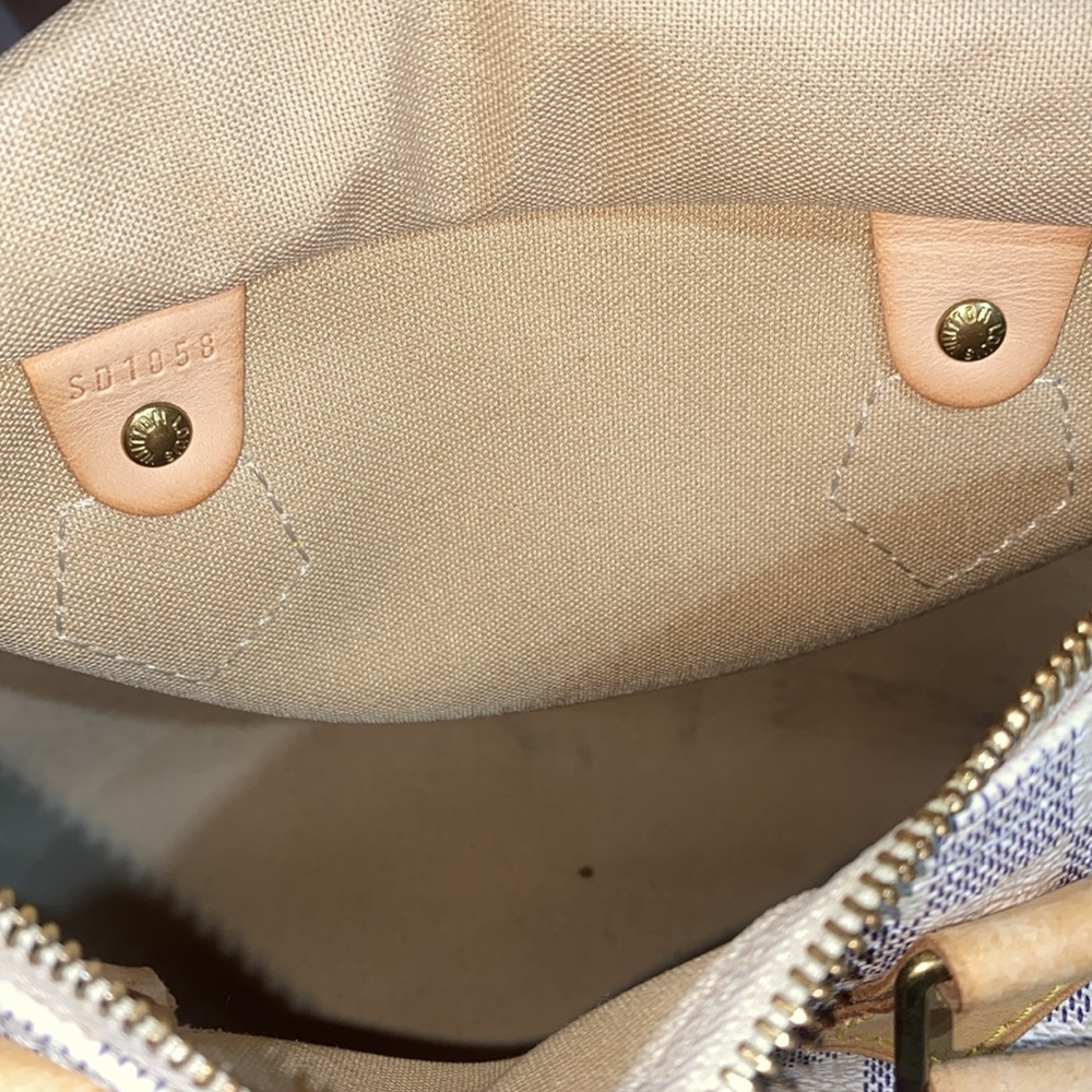 Louis Vuitton Speedy 25 Damier Azur Satchel - Picture 15 of 16